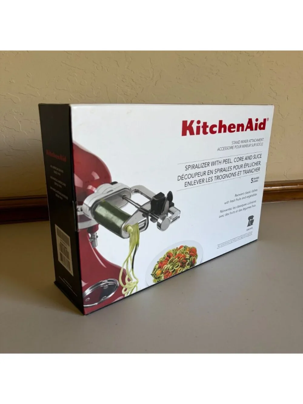 KitchenAid Spiralizer Attachment with Peel, Core Slice Model KSM1APC Stand Mixer